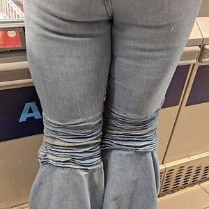 Stylish Blue Flared Women Jeans